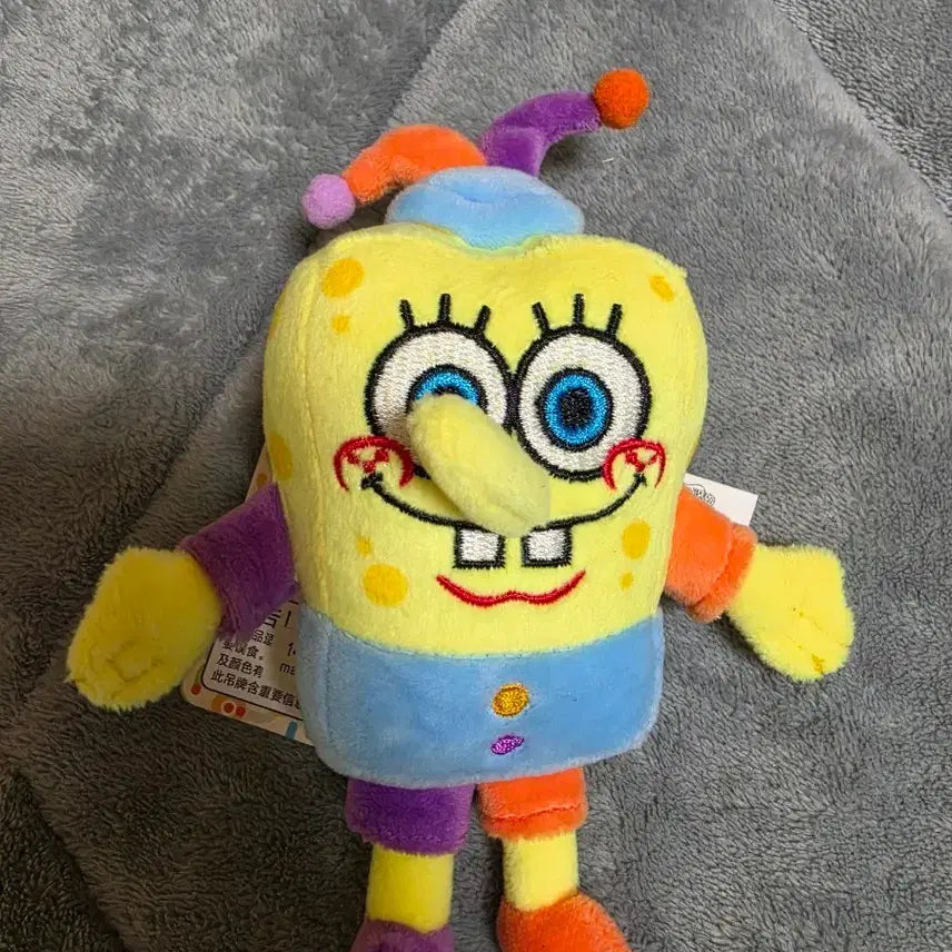 [BUNJANG] SpongeBob SquarePants Clown Doll Keychain / 스폰지밥 인형 키링