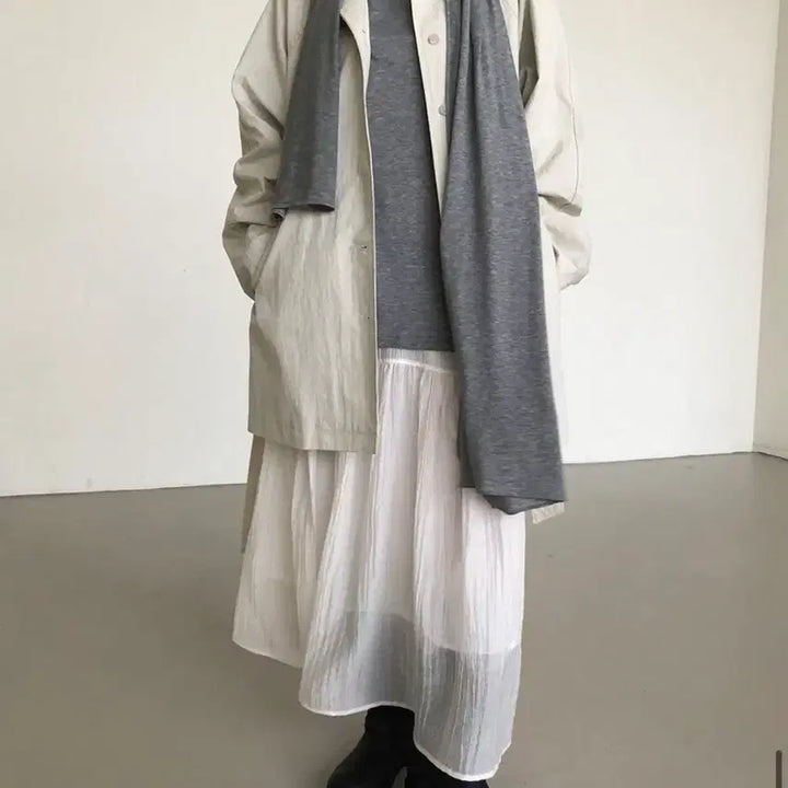 [BUNJANG] Everyday Shop Half Trench Coat / 샵 매일 라이프하프트렌치코트