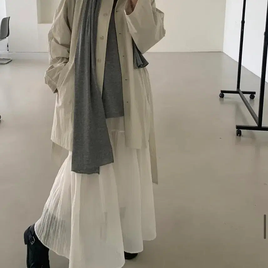 [BUNJANG] Everyday Shop Half Trench Coat / 샵 매일 라이프하프트렌치코트