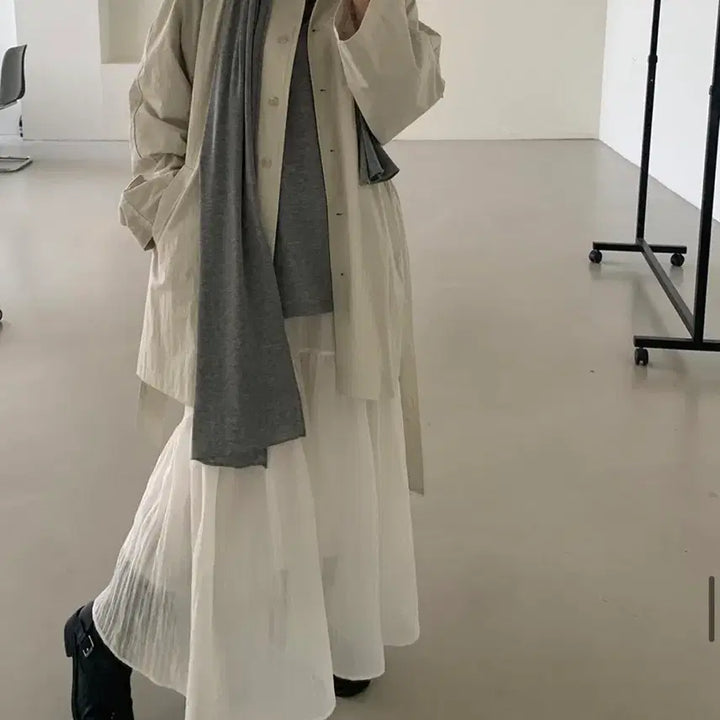 [BUNJANG] Everyday Shop Half Trench Coat / 샵 매일 라이프하프트렌치코트