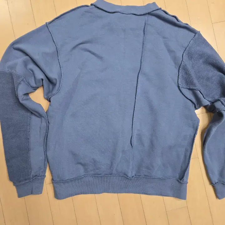 [BUNJANG] Nike Blue Patchwork Sweatshirt S / 나이키 블루 패치워크 맨투맨 티셔츠 S