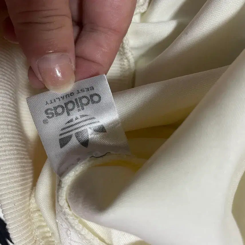 [BUNJANG] Adidas Track Top Jacket / 아디다스 화이트 블랙 트랙탑 져지 집업 자켓 대장