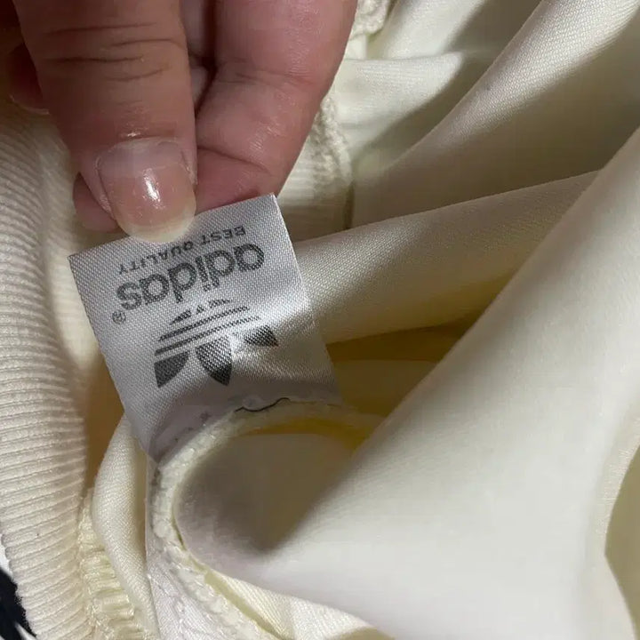 [BUNJANG] Adidas Track Top Jacket / 아디다스 화이트 블랙 트랙탑 져지 집업 자켓 대장