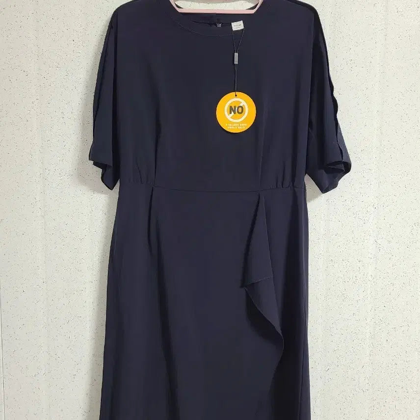 [SOLD OUT] MORGAN 네이비 랩 스타일 반팔 원피스