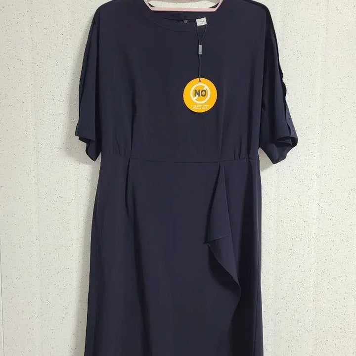 [SOLD OUT] MORGAN 네이비 랩 스타일 반팔 원피스
