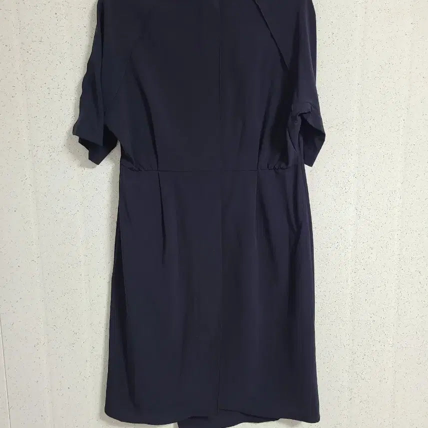 [SOLD OUT] MORGAN 네이비 랩 스타일 반팔 원피스