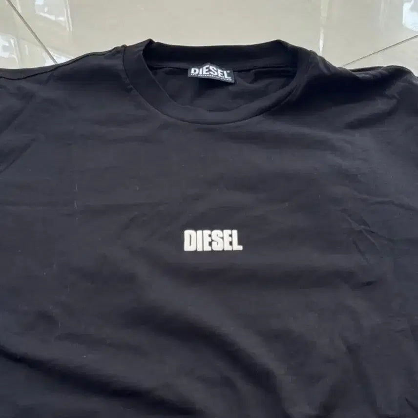 [BUNJANG] Diesel Simple Logo T-shirt Black / [XXL] 디젤 심플 로고 티셔츠 블랙