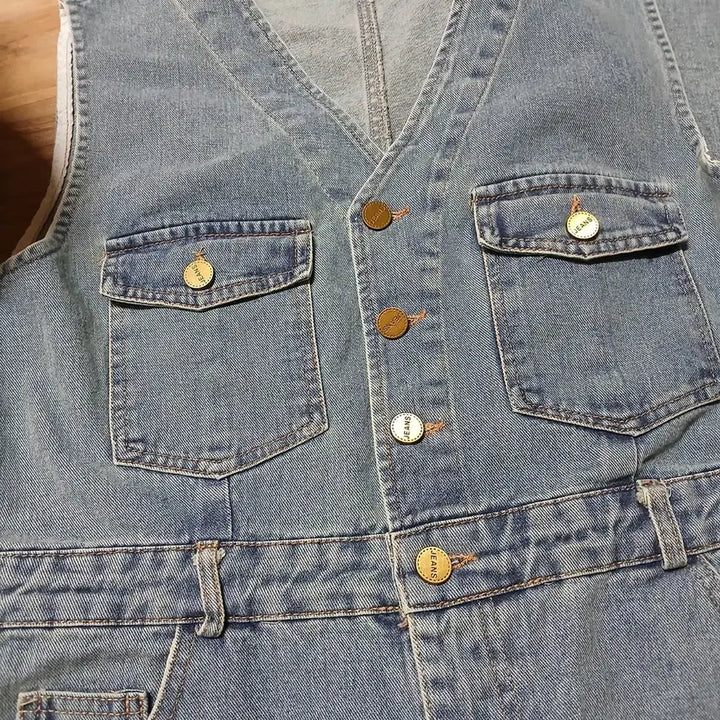 [SOLD OUT] Marie 마리마켓 연청 점프수트 데님 청 바지