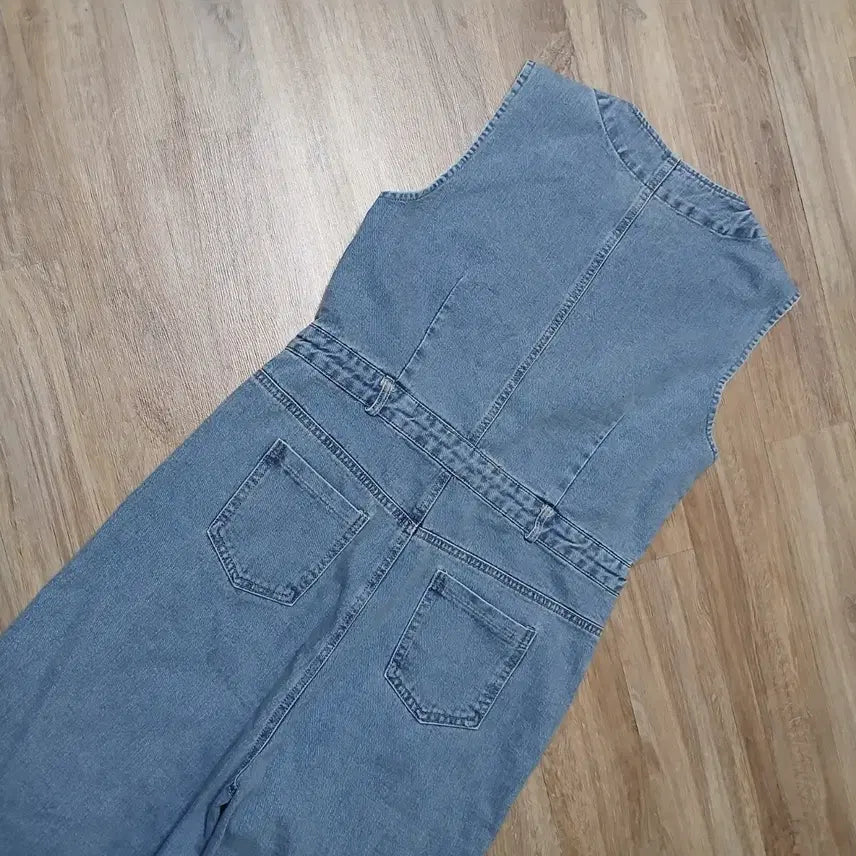 [SOLD OUT] Marie 마리마켓 연청 점프수트 데님 청 바지