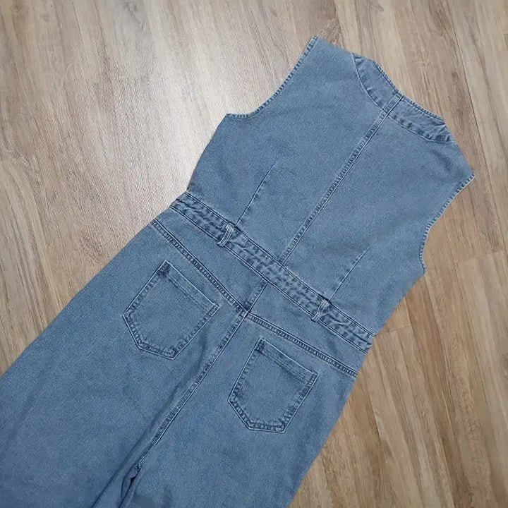[SOLD OUT] Marie 마리마켓 연청 점프수트 데님 청 바지