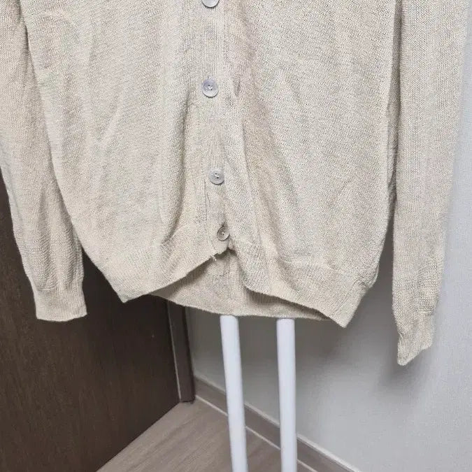 [BUNJANG] Hazzys Linen Blend Cardigan Beige / 헤지스(남105) 린넨블렌드 가디건 베이지