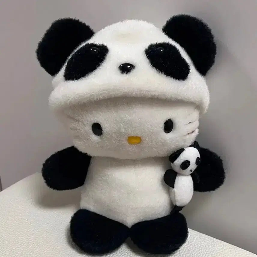 [BUNJANG] Vintage Panda Kitty Hat Removable Mascot Bag / 고전 판다키티 모자벗겨지는 키티 판다가방 팬더키티