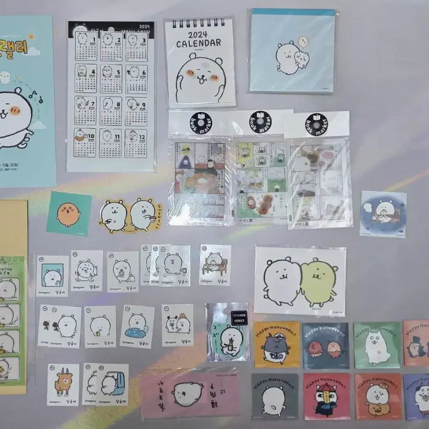 [BUNJANG] Danggomi Nongdamgom Goods Bundle Set / (일괄)담곰이 농담곰 굿즈 스티커 띠부씰 등