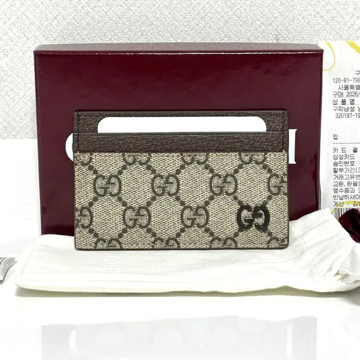 [BUNJANG] Gucci GG Marmont Bicolor Card Wallet / [N급/백화점] 구찌 GG 마몽 바이컬러 카드지갑