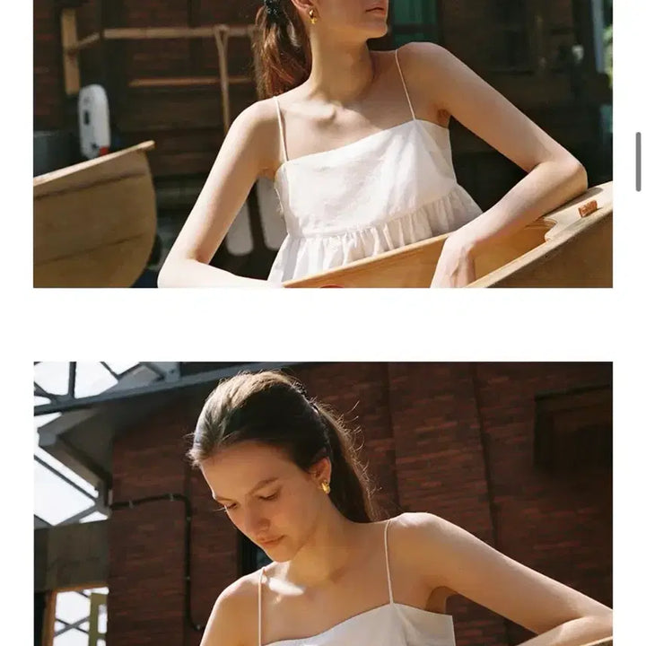 [BUNJANG] Shop M Veronica Sleeveless Top White (S) / 샵엠 베로니카 슬리브리스 화이트 s사이즈 veronica sleevele