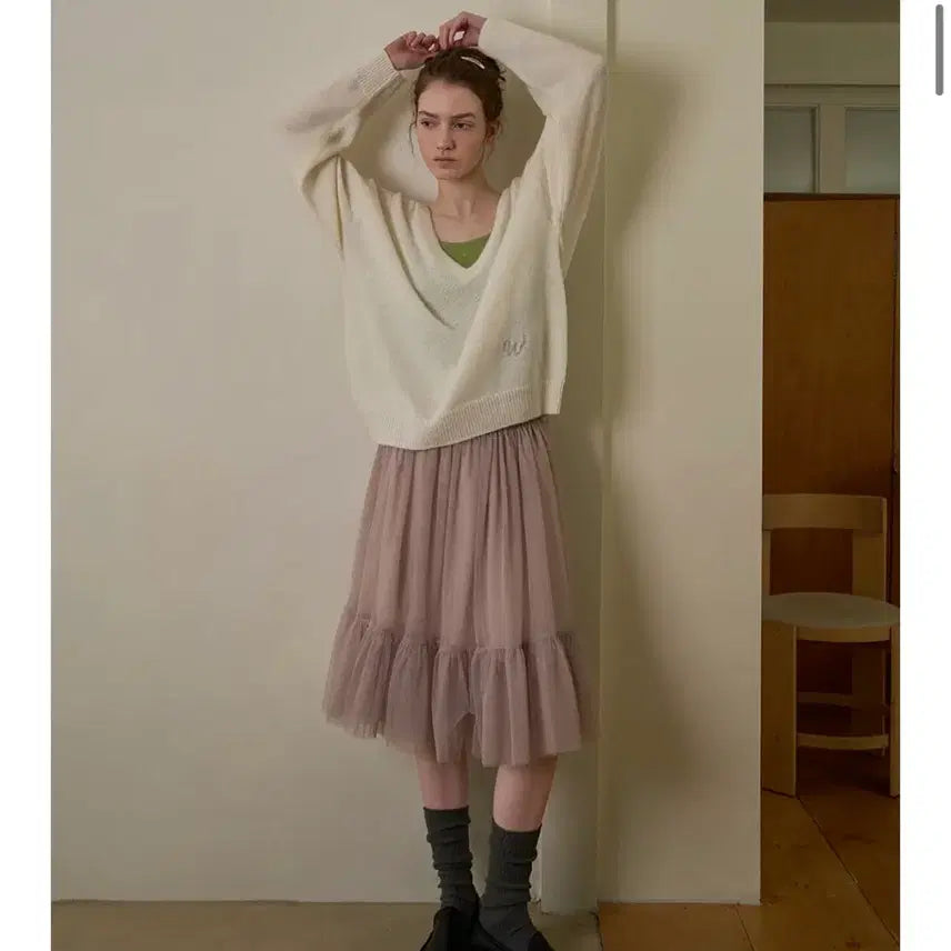 [BUNJANG] Without Summer Knit Ivory / 위드아웃썸머 니트