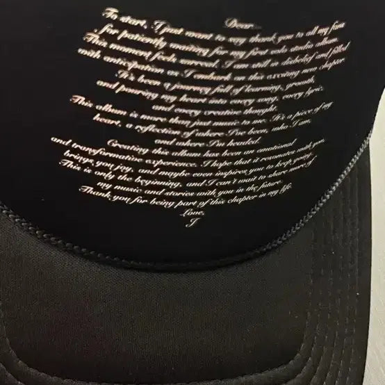 [BUNJANG] Blackpink Jennie Ruby Anniversary Thank You Hat Ball Cap / 블랙핑크 제니 팝업 루비일주년 땡큐햇 볼캡