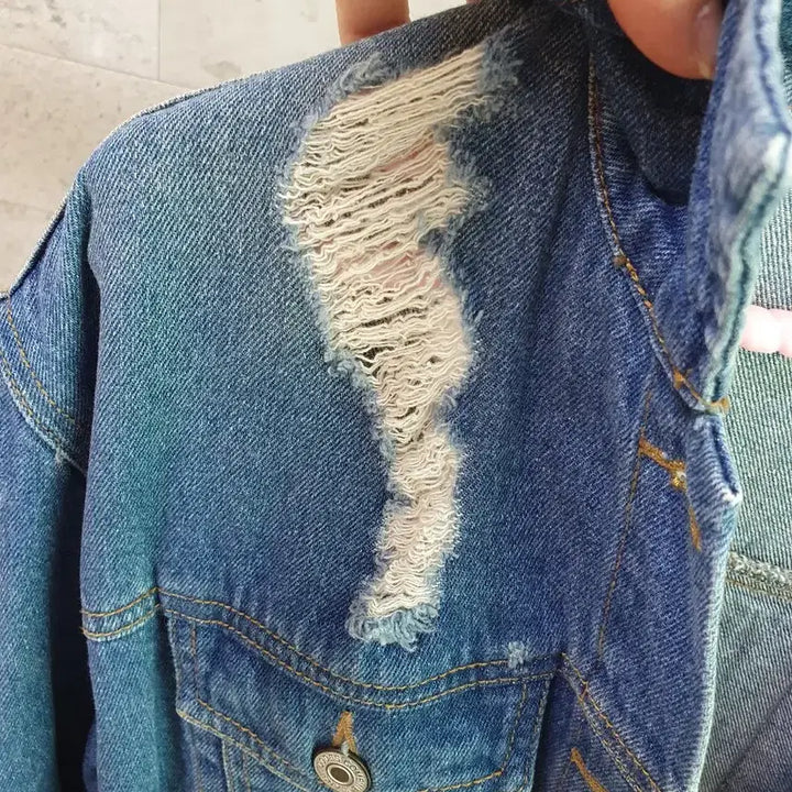 [BUNJANG] Codes Combine Oversized Denim Jacket / (상태좋음)코데즈컴바인 청자켓 오버핏55~77