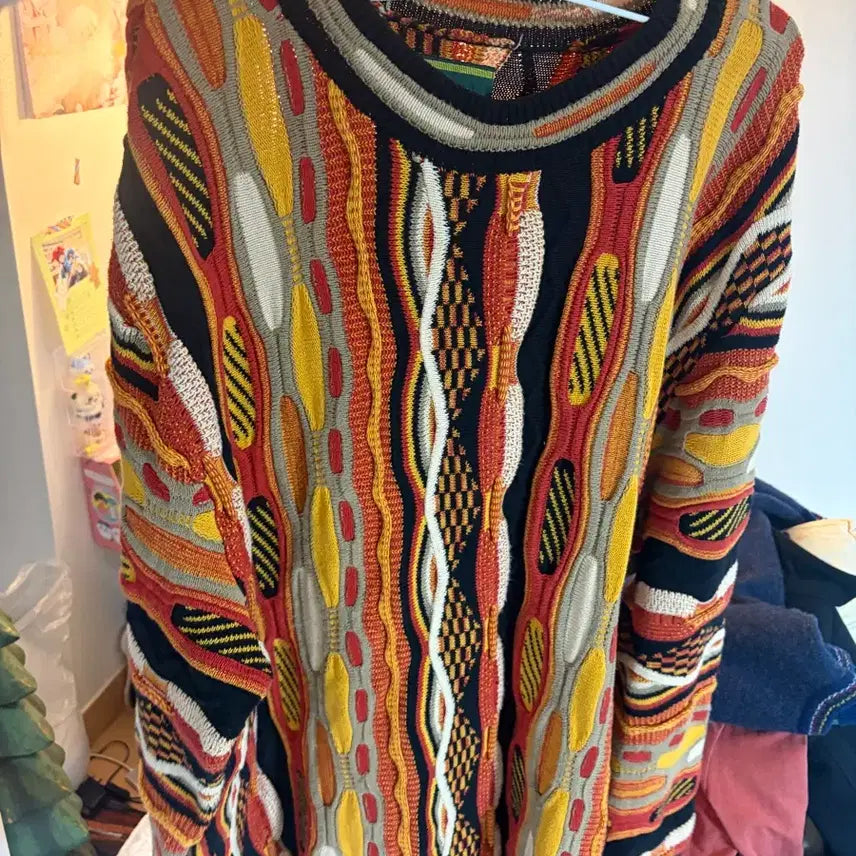 [BUNJANG] Patterned Knit Sweater / 패턴 니트 스웨터