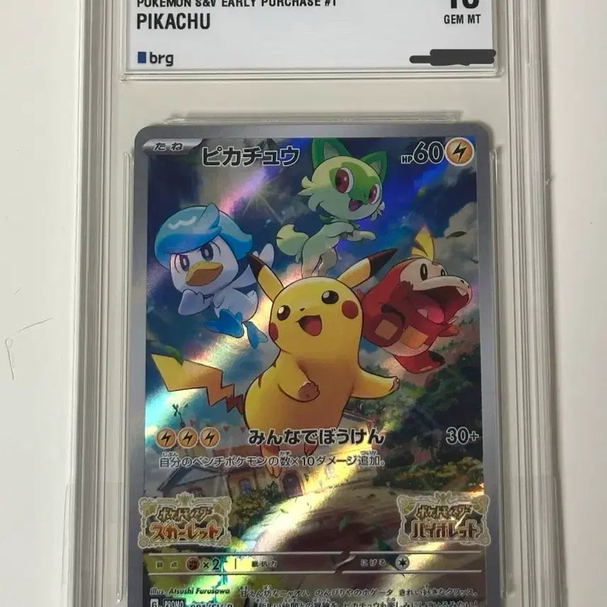 [BUNJANG] Pokemon Scarlet &amp; Violet Pikachu Promo BRG10 Japanese Version / 포켓몬카드 스칼렛&amp;바이올렛 피카츄 프로모 BRG10 일본판