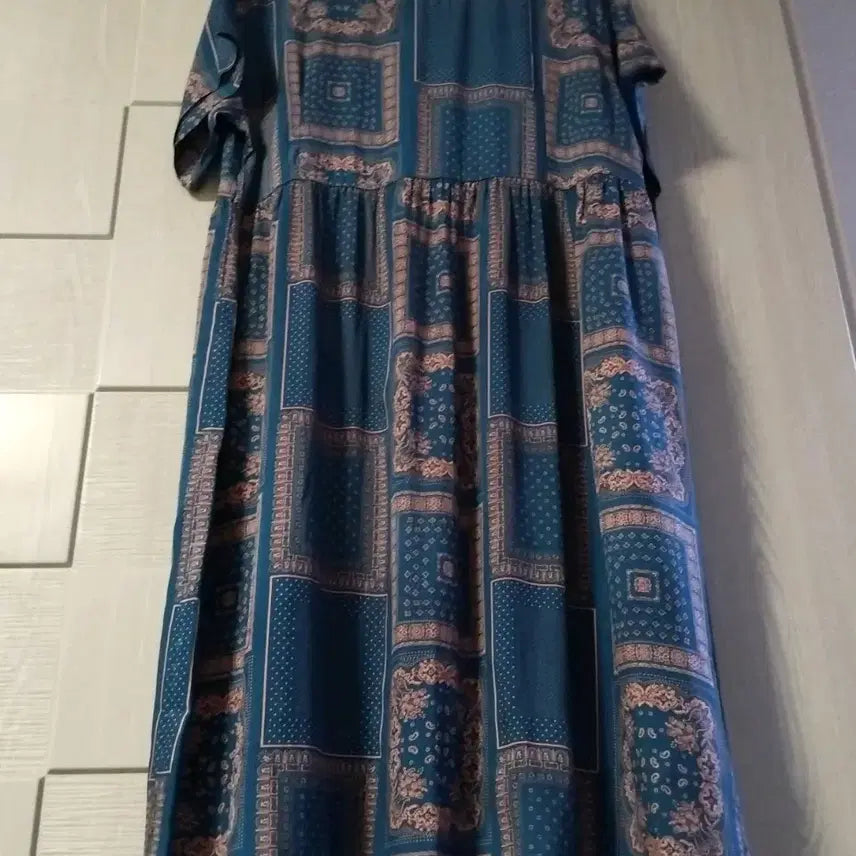 [BUNJANG] Unbranded Long Rayon Dress / 인견 롱원피스 새상품