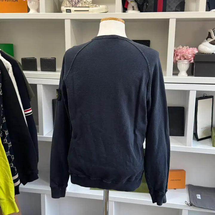 [BUNJANG] Stone Island Black Sweatshirt / [새상품급,M] 스톤아일랜드 블랙 맨투맨 후드 긴팔 스웻
