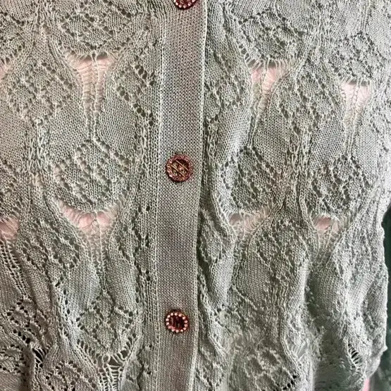 [BUNJANG] Summer Mint See-through Cardigan / 고급스러운 시스루 민트 여름 가디건