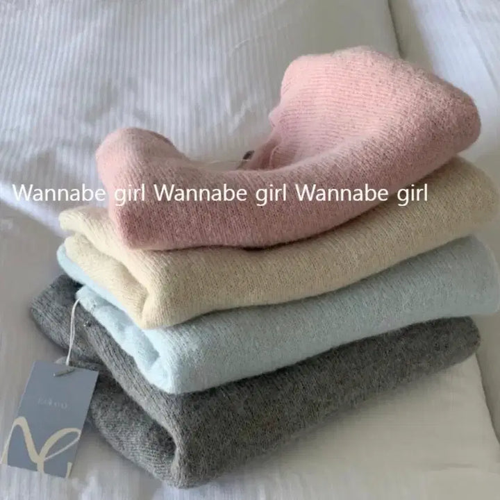 [BUNJANG] Melounge Alpaca Knit Top / (원가4.5) 멜라운지 여리여리 헤어리 알파카 니트