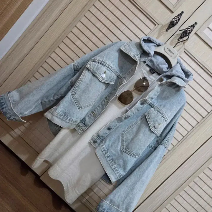 [BUNJANG] Hooded Denim Jacket / 후드데님 청쟈켓