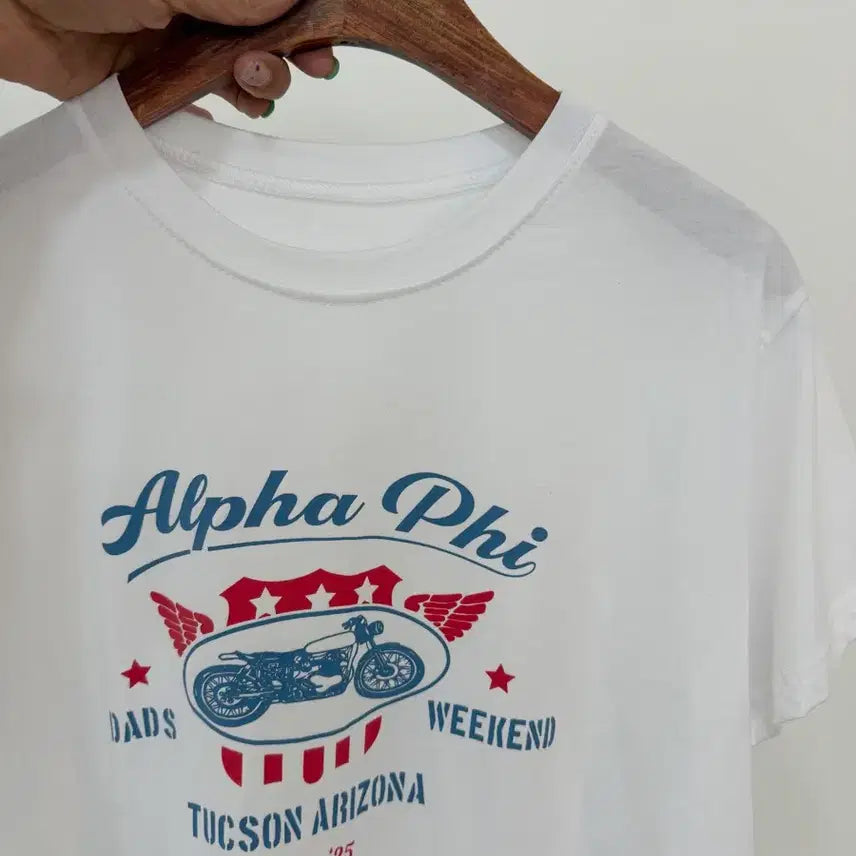 [BUNJANG] White Print T-shirt / 교신안함)화이트 프린트 반팔 티셔츠-b급 가격 달라요
