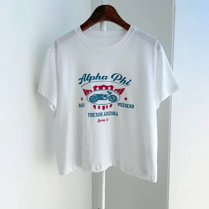 [BUNJANG] White Print T-shirt / 교신안함)화이트 프린트 반팔 티셔츠-b급 가격 달라요