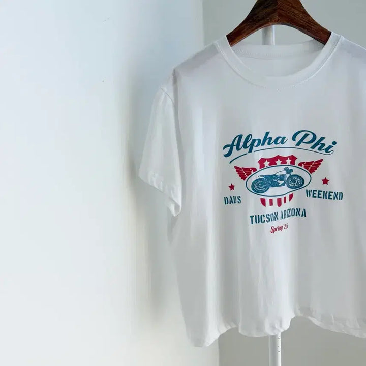 [BUNJANG] White Print T-shirt / 교신안함)화이트 프린트 반팔 티셔츠-b급 가격 달라요
