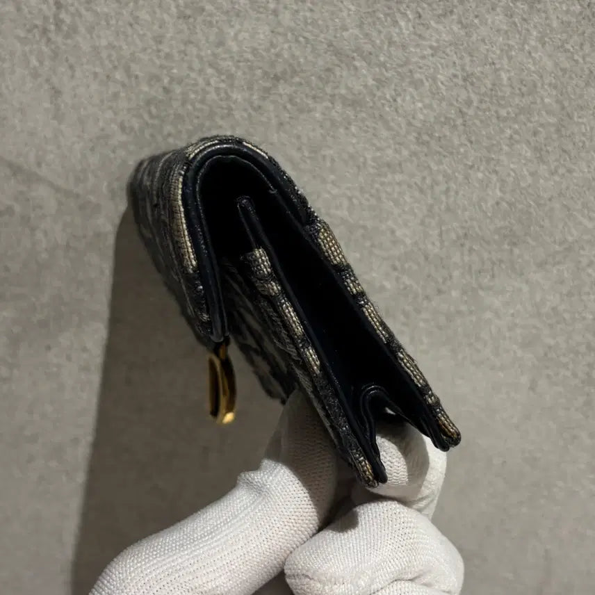 [BUNJANG] Dior Oblique Saddle Flap Card Wallet / [정품/OS] 디올 오블리크 새들 플랩 카드지갑
