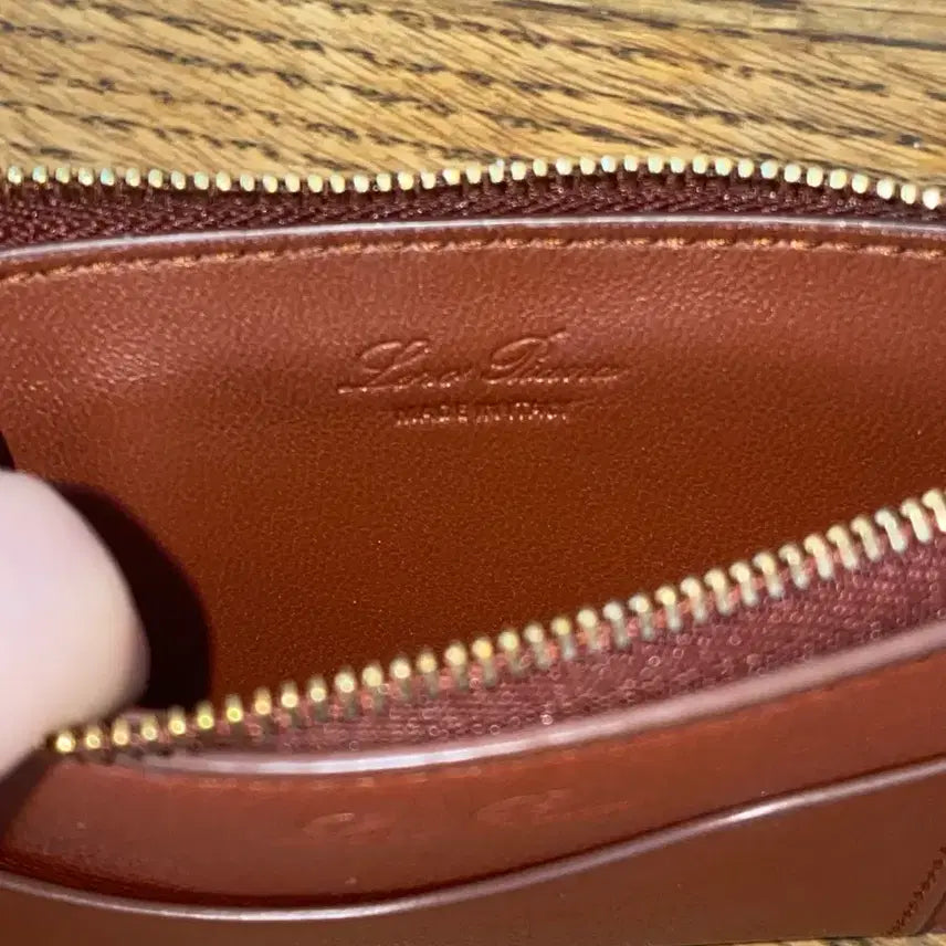 [BUNJANG] Loro Piana Goat Skin Extra Zip Pouch / 로로피아나 고트스킨 엑스트라 지퍼 파우치