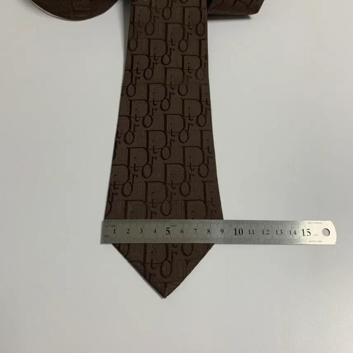[BUNJANG] Dior Oblique 100% Silk Tie / 디올 오블리크 넥타이 명품 100실크 최상급 A+등급 브라운컬러