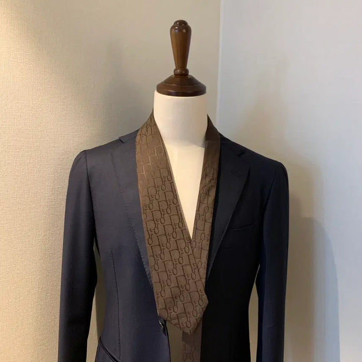 [BUNJANG] Dior Oblique 100% Silk Tie / 디올 오블리크 넥타이 명품 100실크 최상급 A+등급 브라운컬러