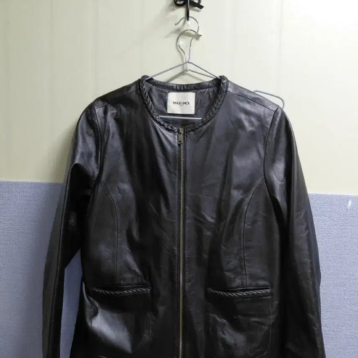 [BUNJANG] Leather Jacket (Size 66) / 여성가죽자켓