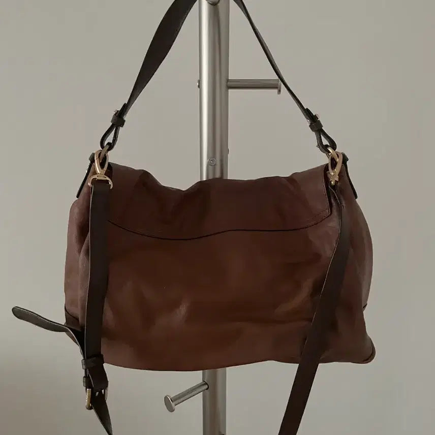 [BUNJANG] Bean Pole Leather Tote Crossbody Bag / 빈폴(BEAN POLE) 레더 토트 크로스백