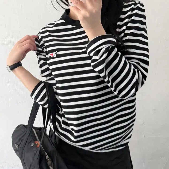 [SOLD OUT] Maison Kitsune 메종키츠네 트리컬러폭스 단가라 슬리브