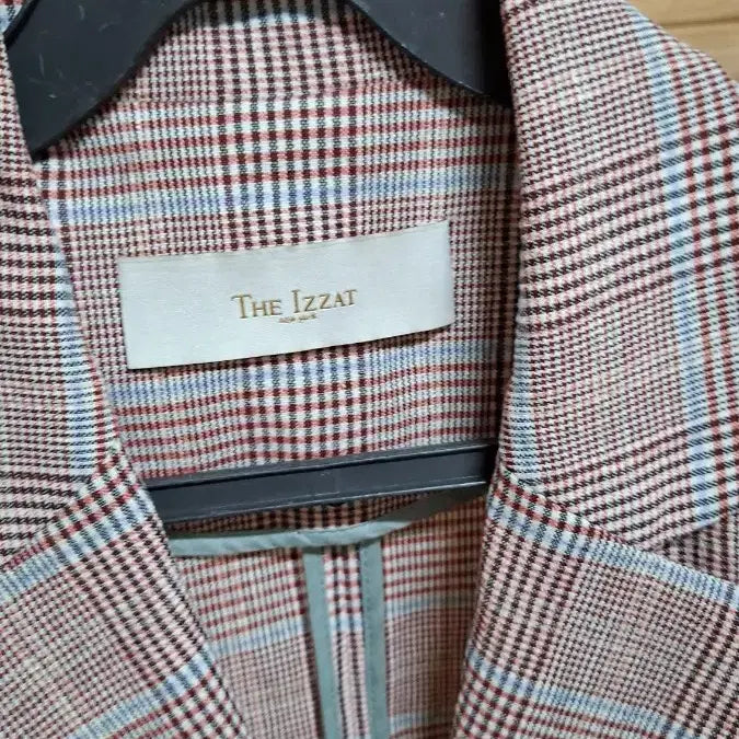 [BUNJANG] The IZ*ZAT Cotton Linen Check Blazer / 더 아이잗 면 마 체크자켓