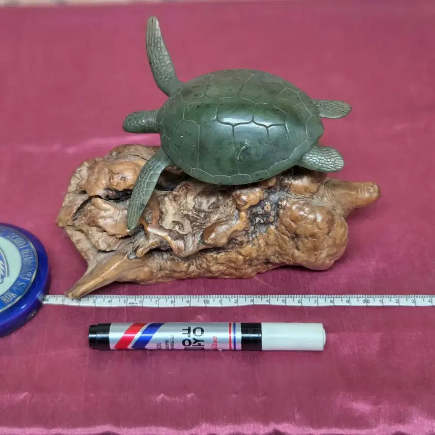 [BUNJANG] John Perry Jade Style Resin Turtle Sculpture / *John Perry Jade(옥)스타일 수지 거북이 조각상