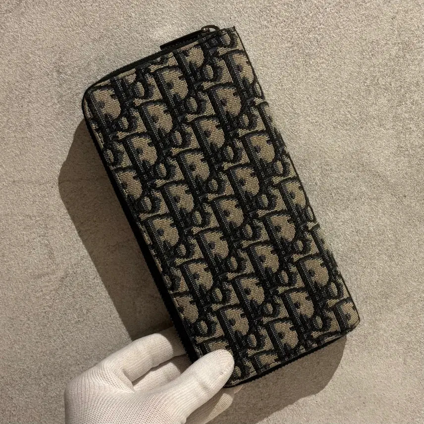 [BUNJANG] Dior New Zip Around Long Wallet / [정품/OS] 디올 신형 지퍼돌이 장지갑