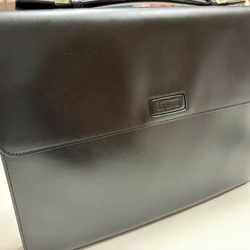 [BUNJANG] Hartmann Black Leather Briefcase / 하트만 블랙 서류 가방 새상품