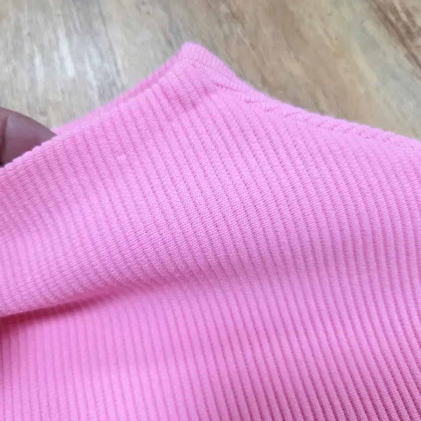 [BUNJANG] AMOMENTO Mock Neck Ribbed Top / 아모멘토(AMOMENTO) 모크넥 립 탑 55-66 새상품