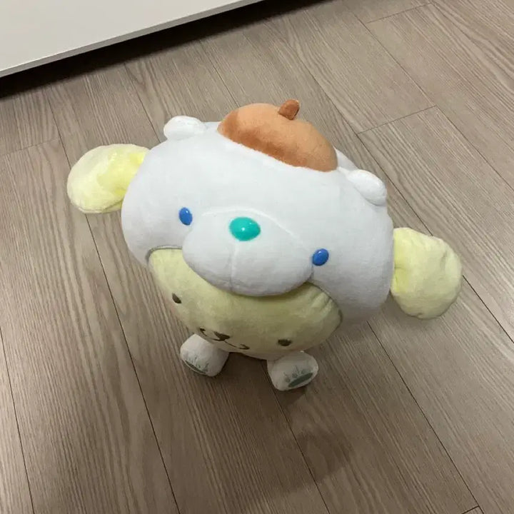 [BUNJANG] Sanrio Pompompurin Polar Bear Ice Plush Doll / 폼폼푸린 인형 북극곰 얼음