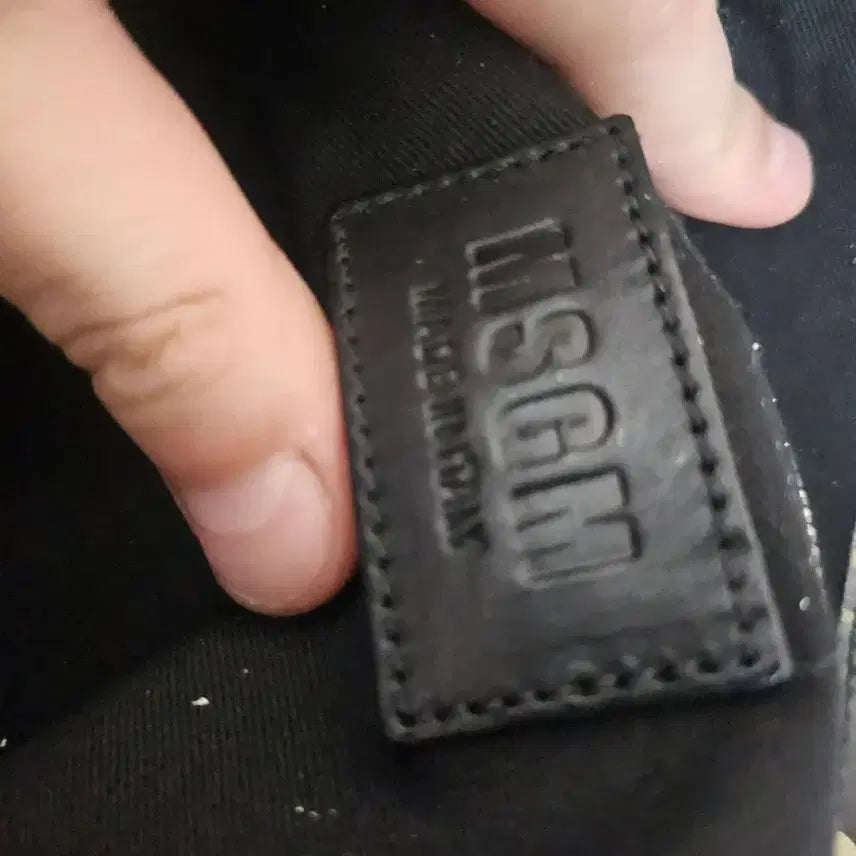 [SOLD OUT] 정품 MSGM 파이톤 패턴 토트백(택배비 무료)
