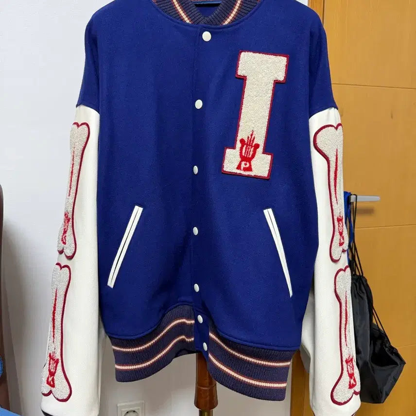[BUNJANG] Capital Wool I5 Varsity Jacket Blue / [3] 캐피탈 울 아이파이브 바시트 자켓 블루