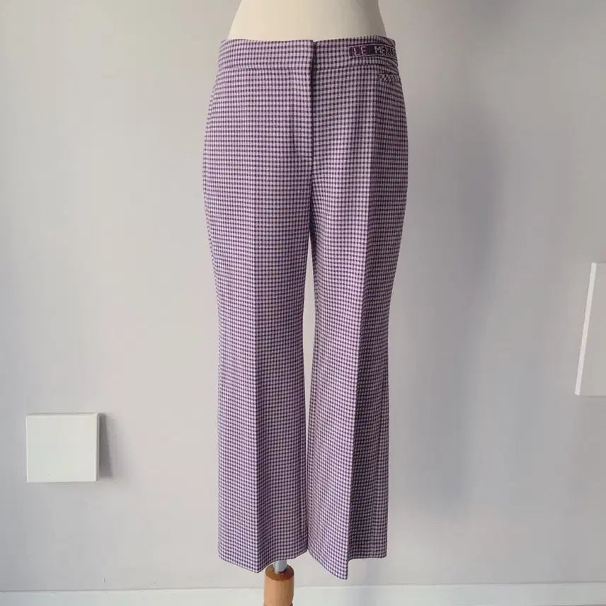 [BUNJANG] MINE Purple Check Pants / 26 마인 MINE 퍼플 체크 바지