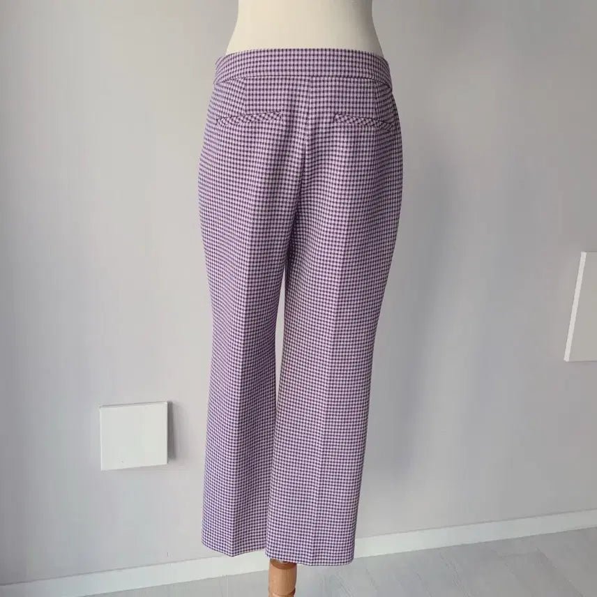 [BUNJANG] MINE Purple Check Pants / 26 마인 MINE 퍼플 체크 바지
