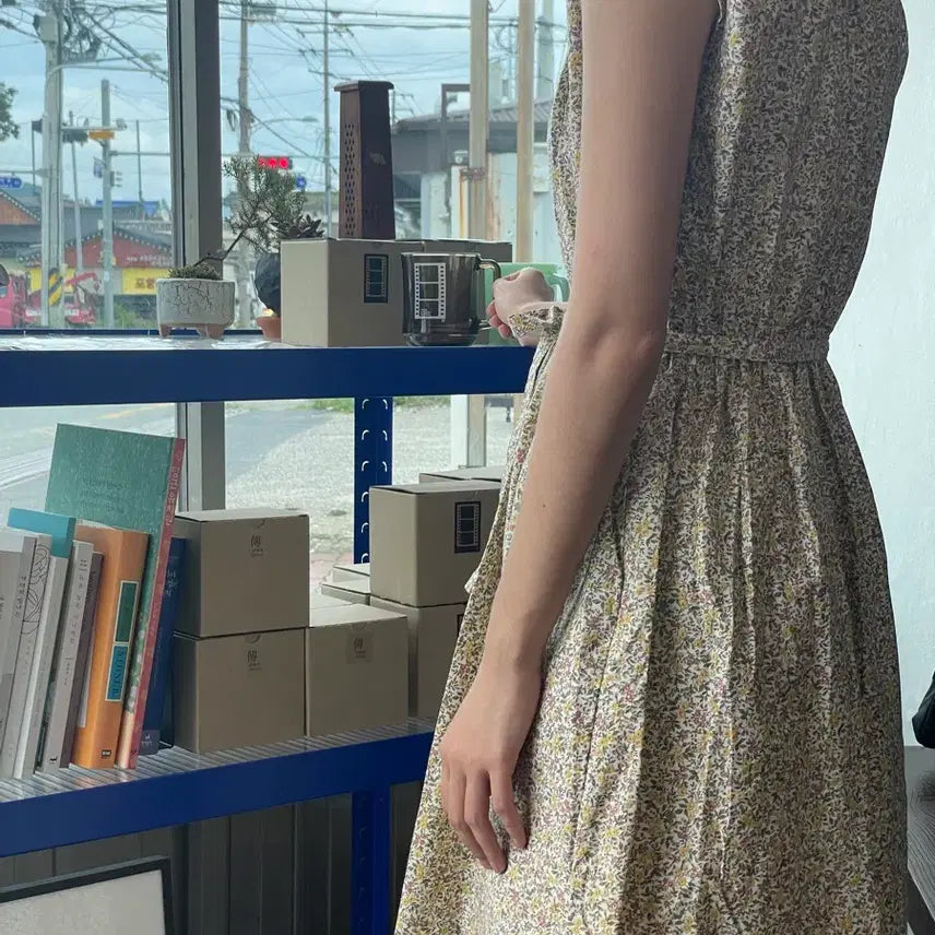 [BUNJANG] Vintage Floral Dress / 착샷O)빈티지 플라워 원피스